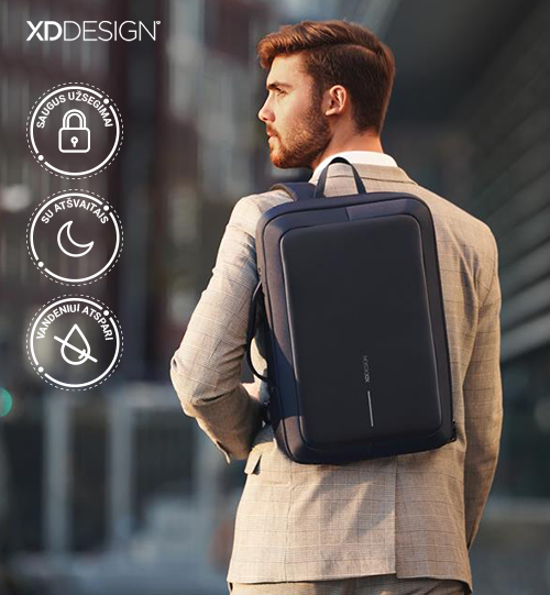 XD DESIGN® Bobby Bizz anti-theft backpack & briefcase kuprinė/lagaminas