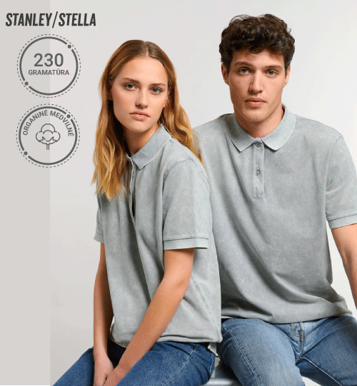 Polo marškinėliai Stanley/Stella Lietuva Prepster Vintage STPU335 Unisex