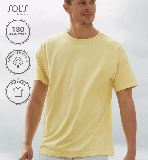 Marškinėliai BOXY Men 03806 SOL’S