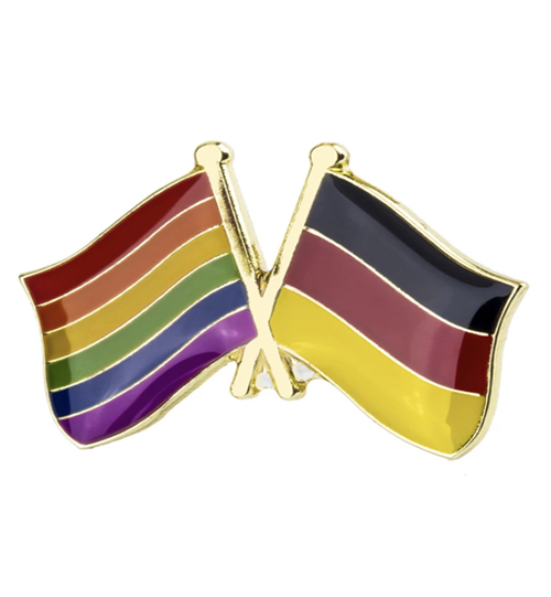 Ženkliukų gamyba; Ženkliukas Vokietijos-Vaivorykštės (LGBT) vėliavos
