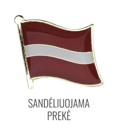 Ženkliukas Latvijos vėliava
